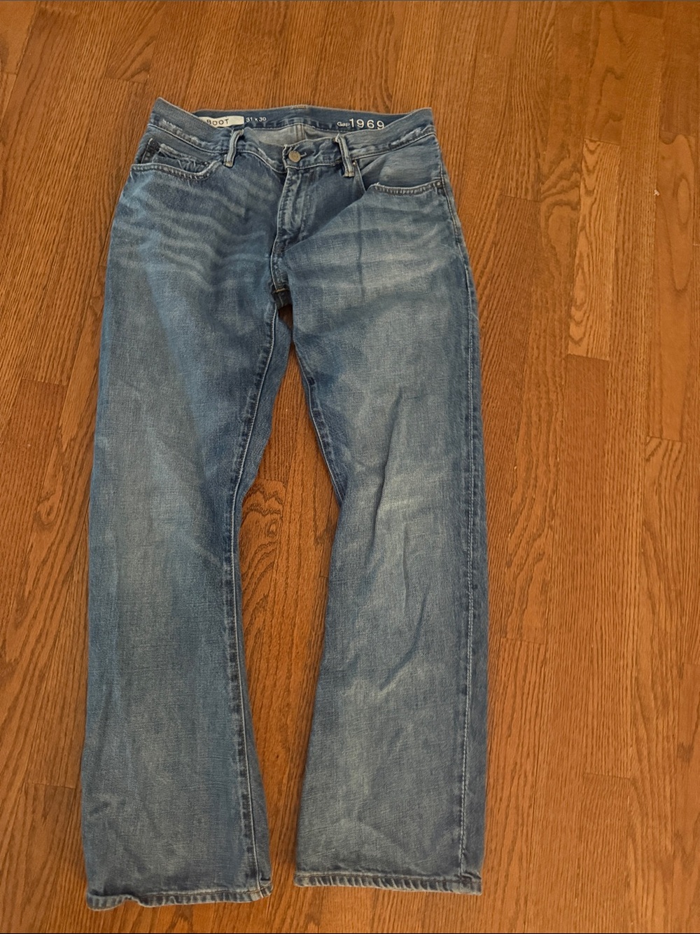 Gap 1969 Men's Blue Straight-Leg Jeans 31x30